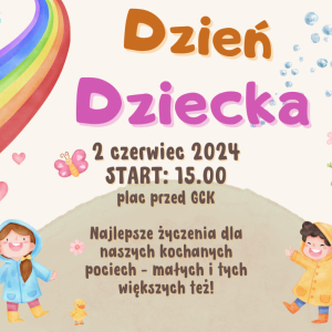 Plakat reklamujący Wydarzenie (Dzień Dziecka)